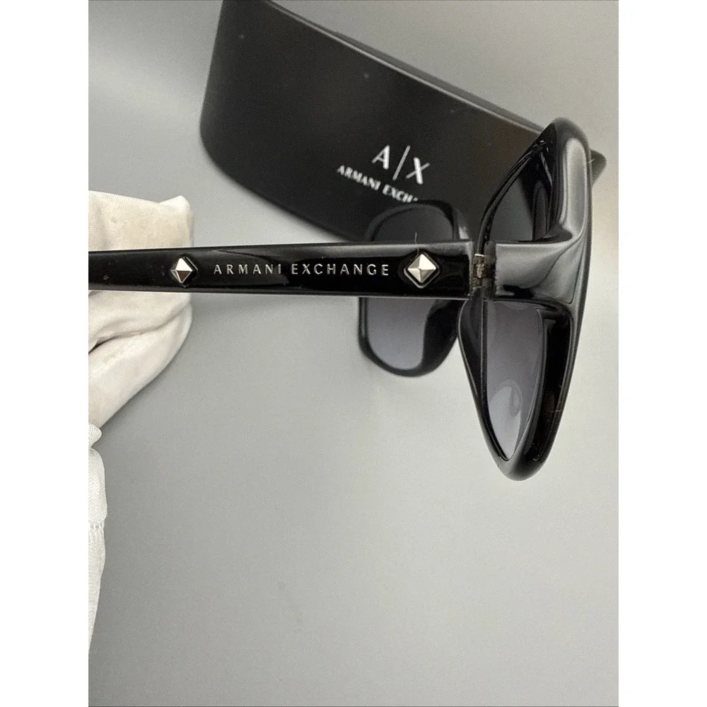 Armani Exchange AX208/S Large AUTHENTIC BLACK Sunglasses 60-17 130 w/Armani case
